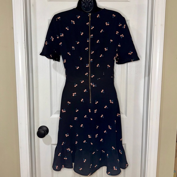 Cherries Faux Wrap Dress - Picture 3 of 4